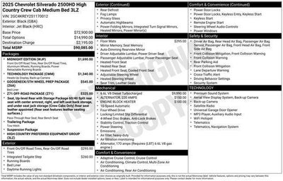 2025 Chevrolet Silverado 2500 HD High Country