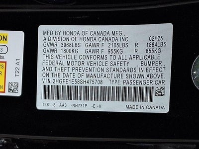 2025 Honda Civic Si Base