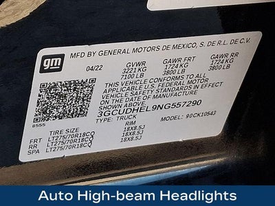 2022 Chevrolet Silverado 1500 ZR2