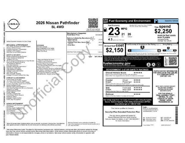 2026 Nissan Pathfinder SL
