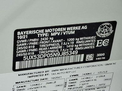 2022 BMW X3 xDrive30i