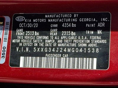 2021 Kia K5 EX