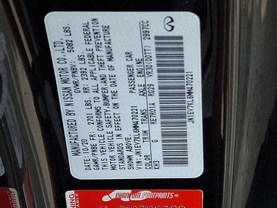 2021 INFINITI Q60 3.0t LUXE