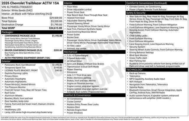 2026 Chevrolet Trailblazer ACTIV