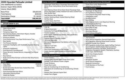 2020 Hyundai Palisade Limited