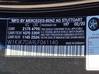 2020 Mercedes-Benz SL 550 SL 550