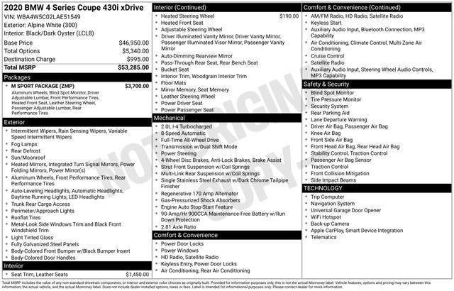 2020 BMW 430i xDrive