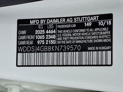 2019 Mercedes-Benz CLA 250 4MATIC®