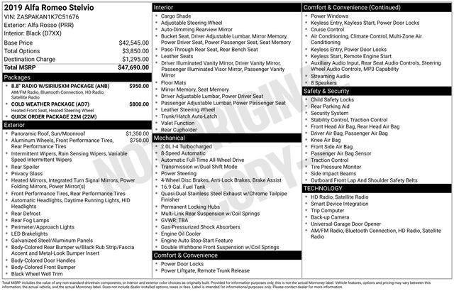 2019 Alfa Romeo Stelvio AWD