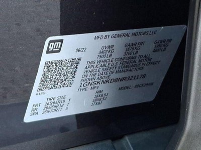 2022 Chevrolet Tahoe LT