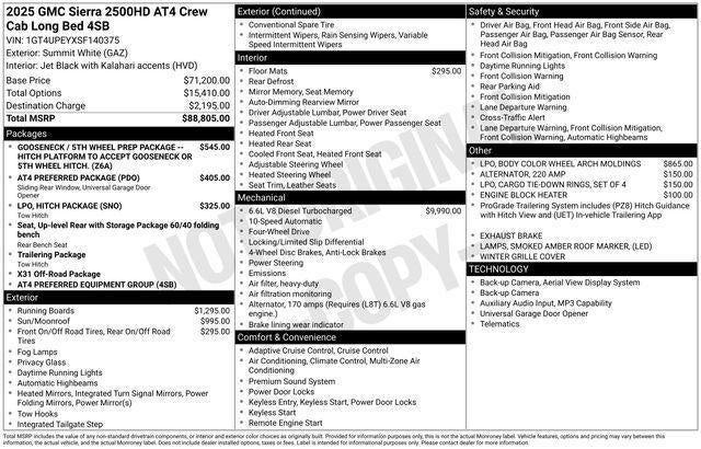 2025 GMC Sierra 2500 HD AT4