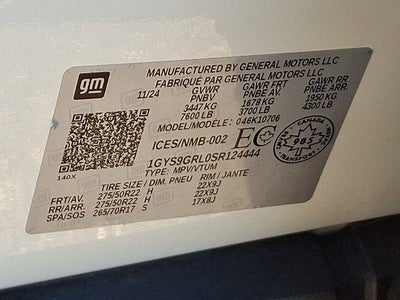 2025 Cadillac Escalade Sport Platinum