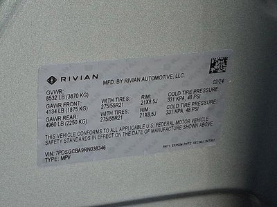 2024 RIVIAN R1S Adventure