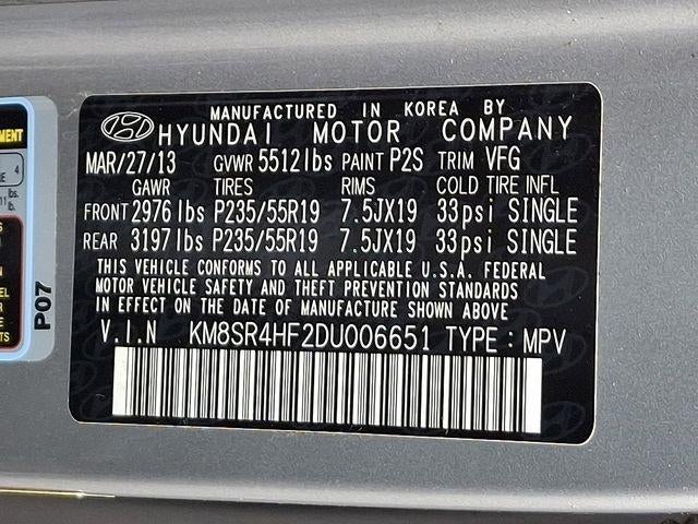 2013 Hyundai Santa Fe Limited