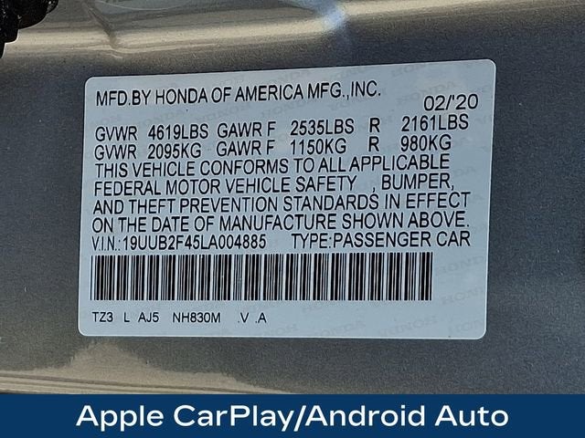 2020 Acura TLX Tech Package