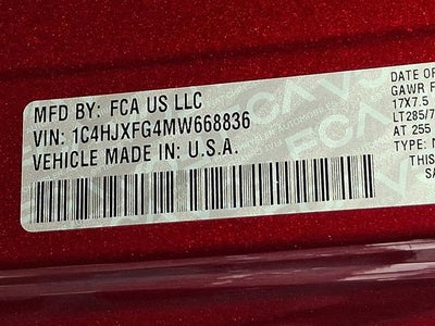 2021 Jeep Wrangler Unlimited Rubicon 4X4