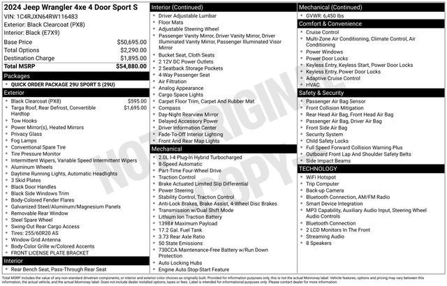 2024 Jeep Wrangler 4xe Sport S 4xe
