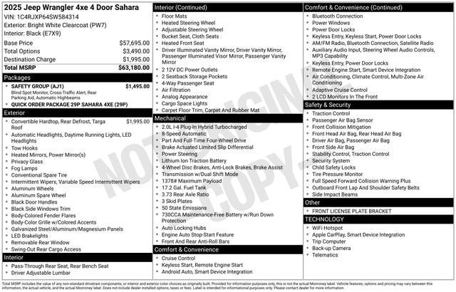 2025 Jeep Wrangler 4xe Sahara