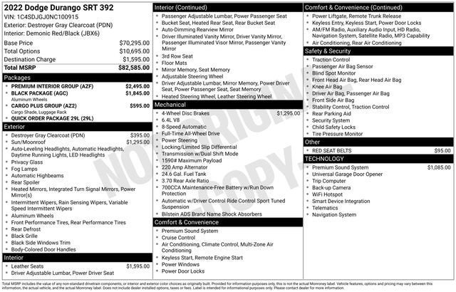 2022 Dodge Durango SRT 392