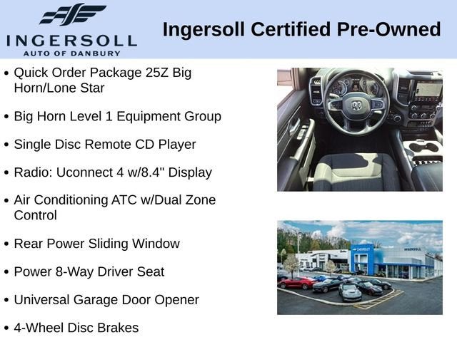 2019 RAM 1500 Big Horn/Lone Star Crew Cab 4x4 5'7" Box