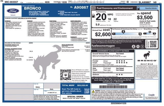 2025 Ford Bronco Outer Banks
