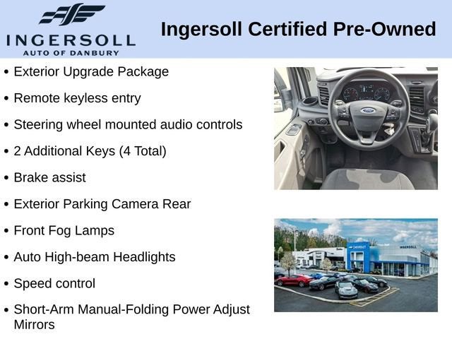 2024 Ford Transit Cargo Van T-250 130" Low Rf 9070 GVWR RWD