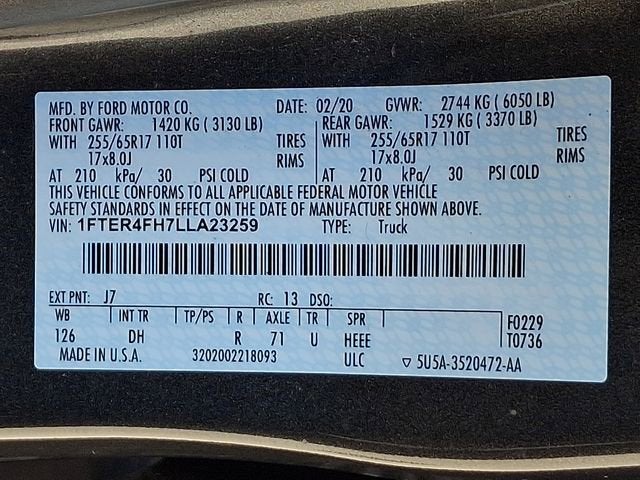 2020 Ford Ranger XL