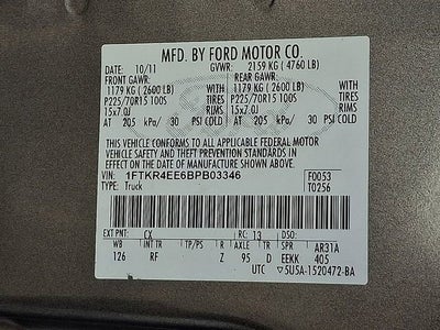 2011 Ford Ranger XLT