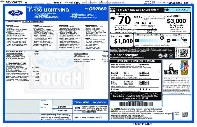 2023 Ford F-150 Lightning LARIAT
