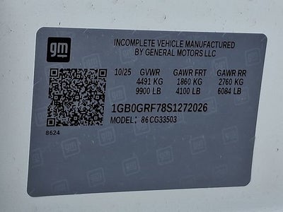 2025 Chevrolet Express Cutaway 3500 1WT