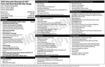 2025 Chevrolet Silverado EV RST - Max Range