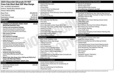 2025 Chevrolet Silverado EV RST - Max Range