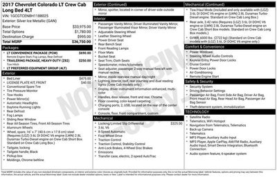 2017 Chevrolet Colorado 4WD LT