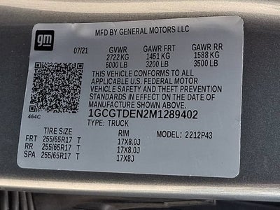 2021 Chevrolet Colorado 4WD Z71
