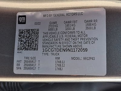 2022 Chevrolet Colorado 4WD Z71