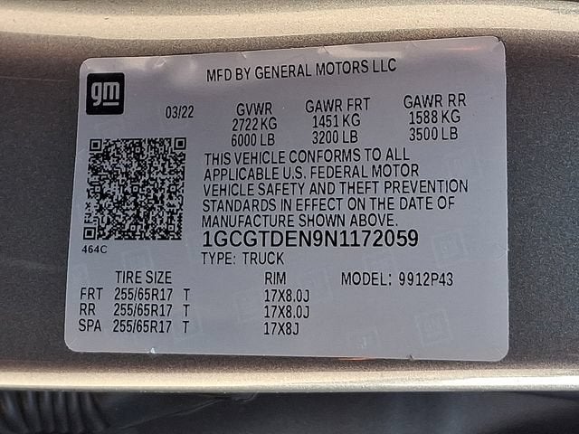 2022 Chevrolet Colorado 4WD Z71