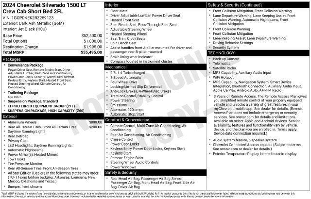 2024 Chevrolet Silverado 1500 LT (2FL)