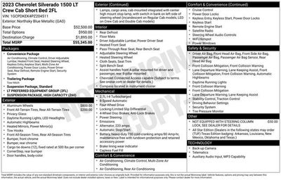 2023 Chevrolet Silverado 1500 LT (2FL)