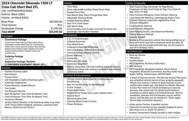 2024 Chevrolet Silverado 1500 LT (2FL)