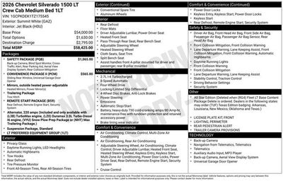 2026 Chevrolet Silverado 1500 LT