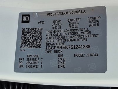 2025 Chevrolet Colorado 2WD Work Truck
