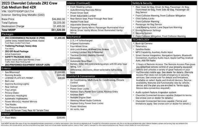 2023 Chevrolet Colorado 4WD ZR2