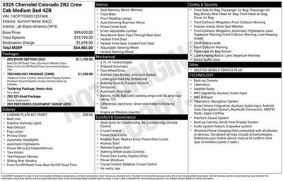 2025 Chevrolet Colorado ZR2