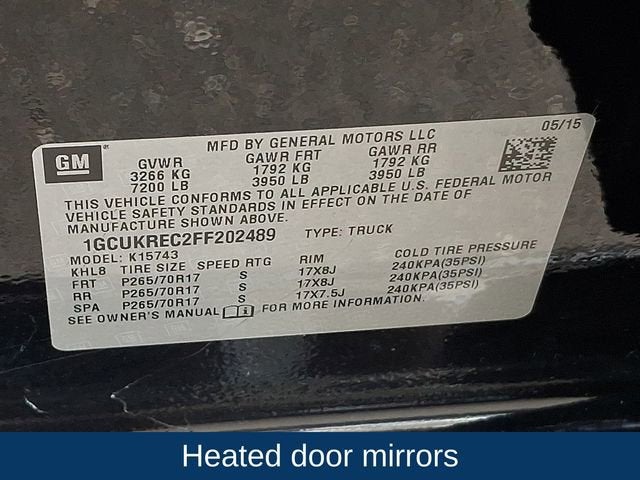 2015 Chevrolet Silverado 1500 LT