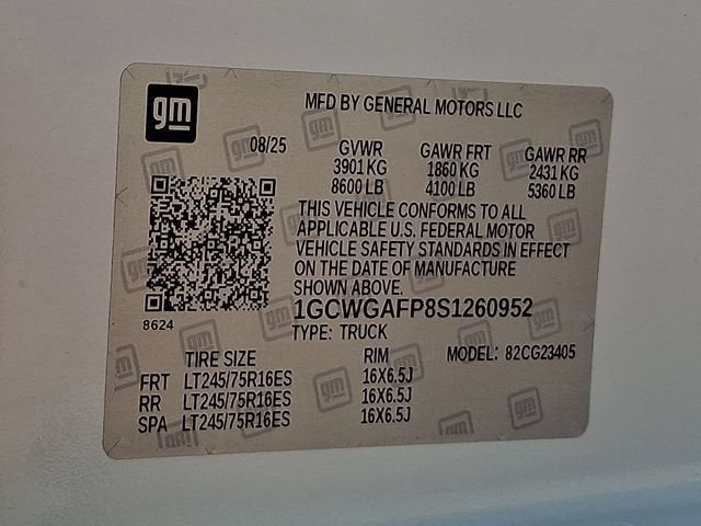 2025 Chevrolet Express Cargo WT