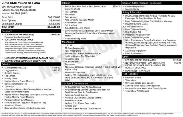2023 GMC Yukon SLT