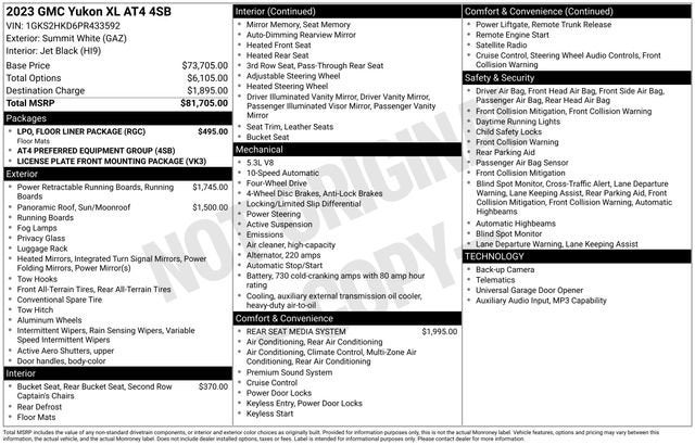 2023 GMC Yukon XL AT4