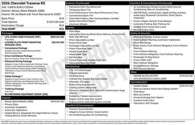 2026 Chevrolet Traverse RS