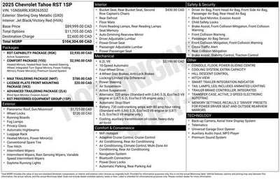 2025 Chevrolet Tahoe RST