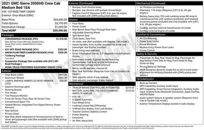 2021 GMC Sierra 3500 HD 4WD Crew Cab Standard Bed